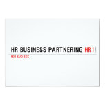HR Business Partnering  Invitations