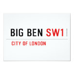 bIG BEN  Invitations