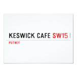 Keswick Cafe  Invitations