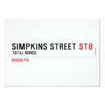 Simpkins Street  Invitations
