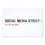 Social Media Street  Invitations
