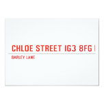 chloe Street  Invitations