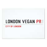 London vegan  Invitations
