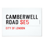 CAMBERWELL Road  Invitations