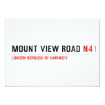 MOUNT VIEW ROAD  Invitations