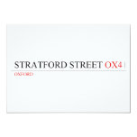 Stratford Street  Invitations