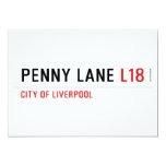 penny lane  Invitations