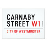 CARNABY STREET  Invitations