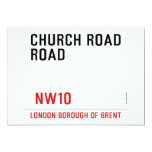 CHURCH ROAD ROAD      Invitations