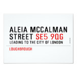 Aleia Mccalman Street  Invitations