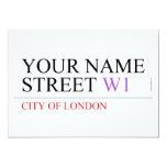 Your Name Street  Invitations
