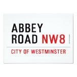 abbey road  Invitations