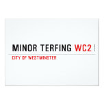 Minor Terfing  Invitations