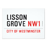 Lisson grove  Invitations