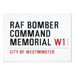 raf bomber command memorial  Invitations
