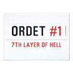 ORDET  Invitations