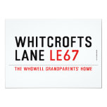 whitcrofts lane  Invitations