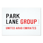 Park Lane  Invitations
