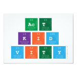 act
 kid
 vity  Invitations