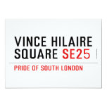 Vince hilaire Square  Invitations