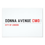 Donna Avenue  Invitations