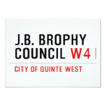 J.B. BROPHY COUNCIL  Invitations