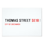 THOMAS STREET  Invitations