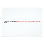 SHAHRIZAL B OTHMAN  Invitations