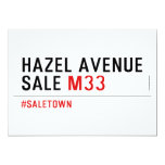 Hazel Avenue  Sale  Invitations