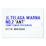 jl.telaga warna no.2  Invitations