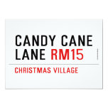 Candy Cane Lane  Invitations