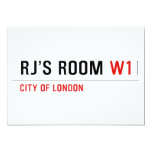 RJ’s Room  Invitations