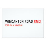 WINCANTON ROAD  Invitations