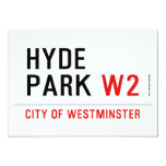 HYDE PARK  Invitations