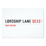 Lordship lane  Invitations