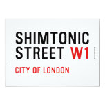 Shimtonic Street  Invitations