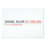 DANIEL BUAR  Invitations