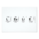 leslie  Invitations
