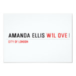 Amanda Ellis  Invitations