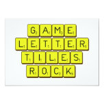 Game
 Letter
 Tiles
 ROCK!  Invitations