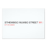 Sthembiso mumbo street  Invitations
