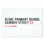 Globe Primary School Gawber Street  Invitations