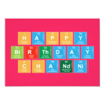 Happy 
 Birthday
 Chandni  Invitations