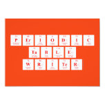 Periodic
 Table
 Writer  Invitations