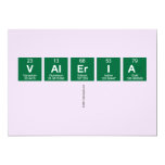 VALERIA
   Invitations