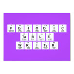 Periodic
 Table
 Writer  Invitations