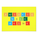 Periodic
 Table
 Writer  Invitations