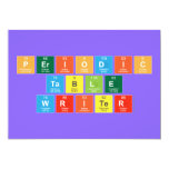 Periodic
 Table
 Writer  Invitations