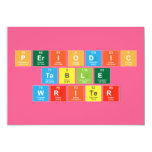 Periodic
 Table
 Writer  Invitations