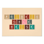 Periodic
 Table
 Writer  Invitations